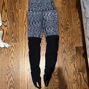 Lululemon high rise stirrup leggings